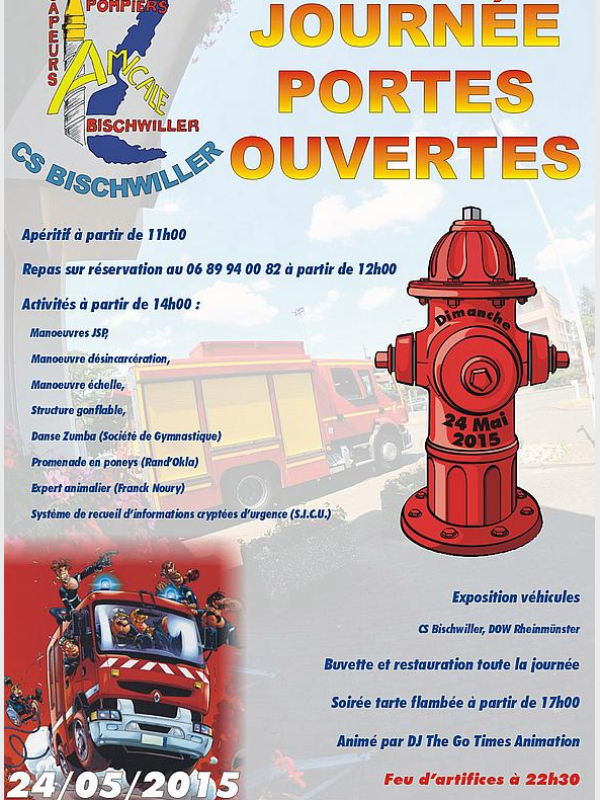 LA JOURNE PORTE OUVERTE DES POMPIERS DE BISCHWILLER